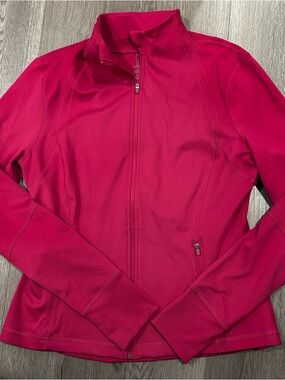 Athletic Works Hot Pink Full-Zip Utility Jacket